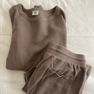 Aritzia Waffle Lounge Set - Sunday Best